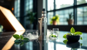 Erleben Sie die Oxva Vape-Geräte, perfekt in einer modernen Umgebung angeordnet.