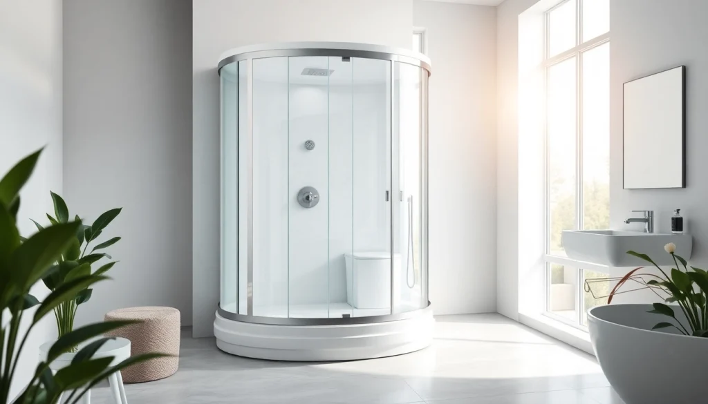 Funktionale sonni Duschkabine in modernem Badezimmer mit elegantem Design