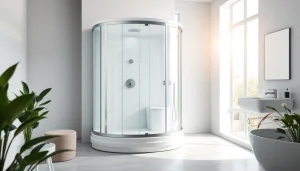 Funktionale sonni Duschkabine in modernem Badezimmer mit elegantem Design