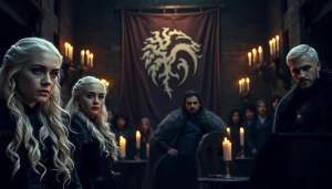 Capture the game of thrones cast in their iconic looks against a dramatic Winterfell backdrop.