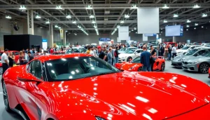 Explore the excitement of the Auto Cars Show with dazzling vehicles on display and enthusiastic crowds.