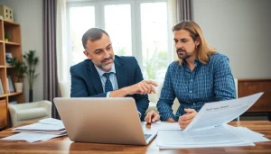 Florida Public Adjuster providing expert consultation to a homeowner regarding insurance claims.