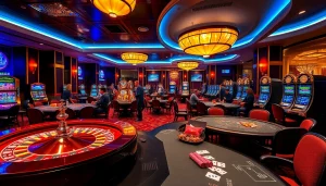 Engage in thrilling gameplay at https://kingarthurcafe.com/menu with vibrant casino tables and elegant roulette wheels.