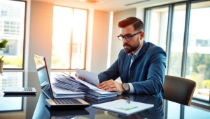 카드깡 현금을 분석하는 재무 전문가의 진지한 작업 모습