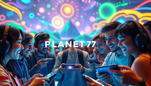 Rasakan keseruan permainan PLANET77 game dengan grafik yang cerah dan pemain yang terlibat.