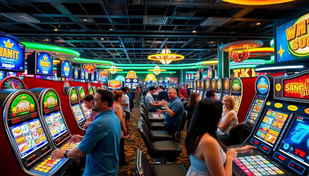 Experience thrilling online casinos in Canada with vibrant gaming environments and engaging players.