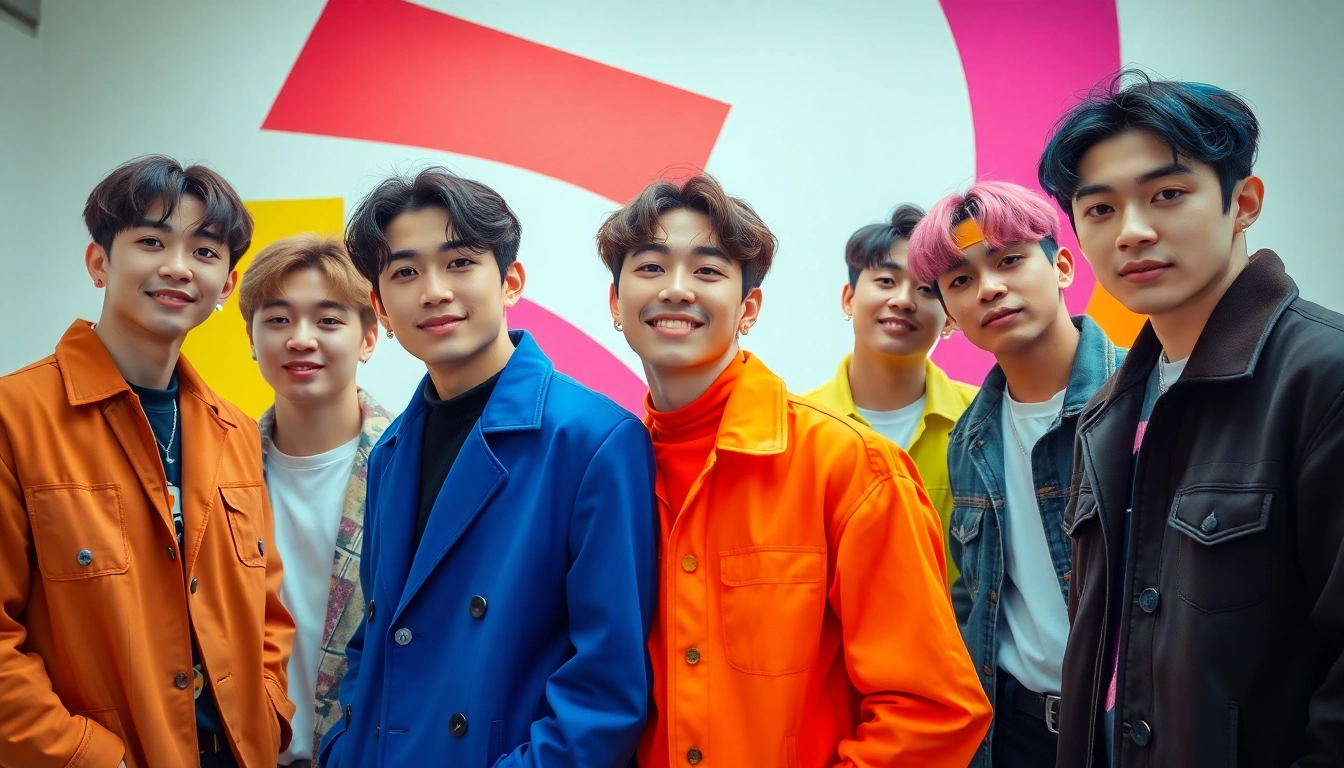 BTS members showcasing vibrant personalities and styles in recent bts news updates.