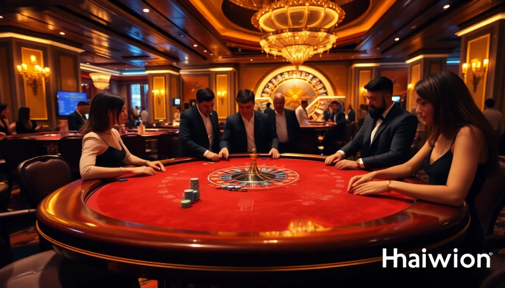 Experience thrilling gameplay at Trang game Haywin with dynamic poker action and sophisticated casino ambiance.