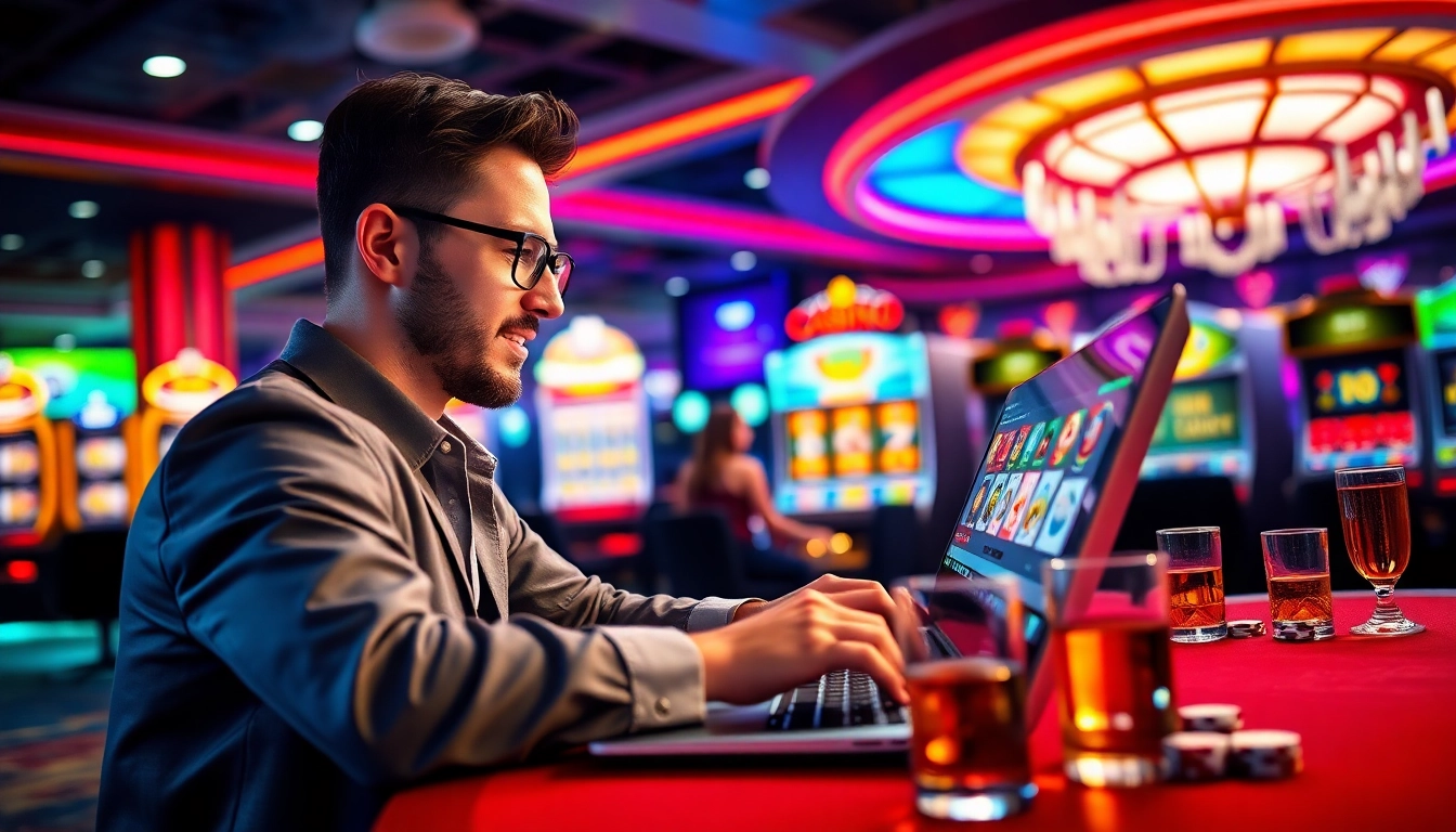 Pinco Casino onlayn oyunlar təqdim edən enerjili virtual kazino mühiti.