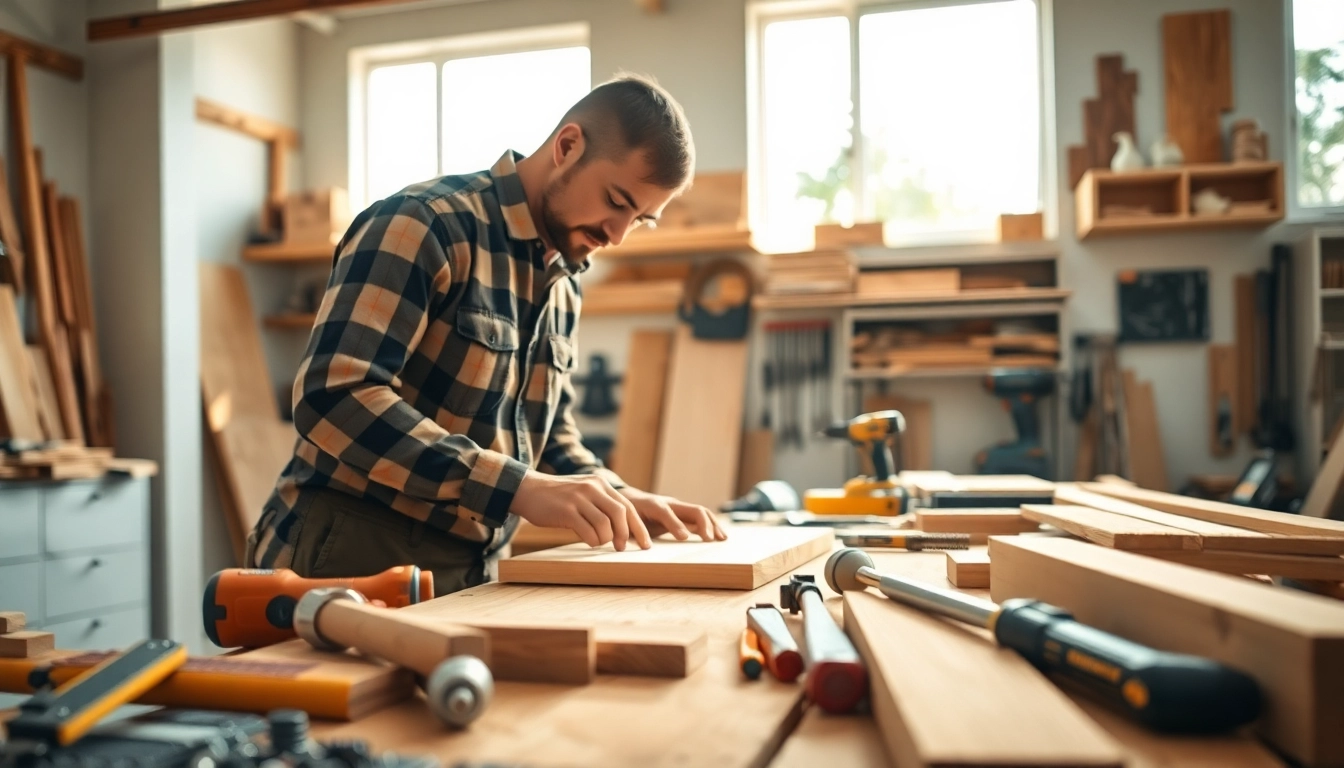 Experience Carpentry Apprenticeship Near Me with hands-on training in a bright workshop.