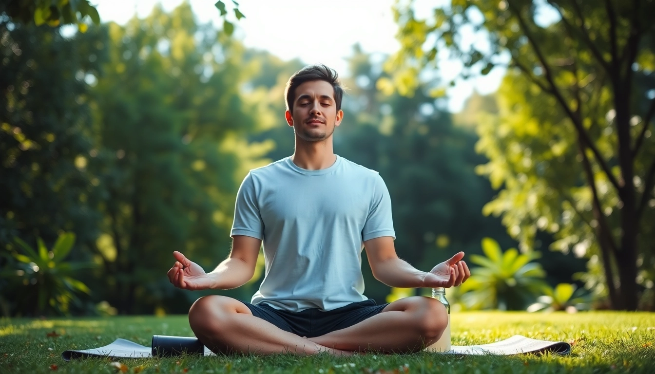 Entrepreneurs break in a tranquil outdoor setting, capturing a moment of relaxation and reflection.