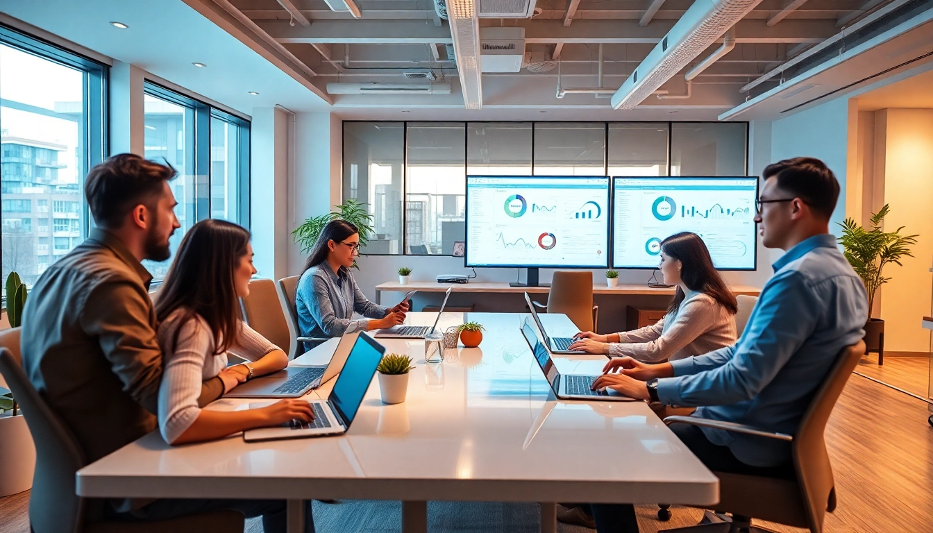 在现代办公室中使用 WPS官网进行文档编辑与团队协作。