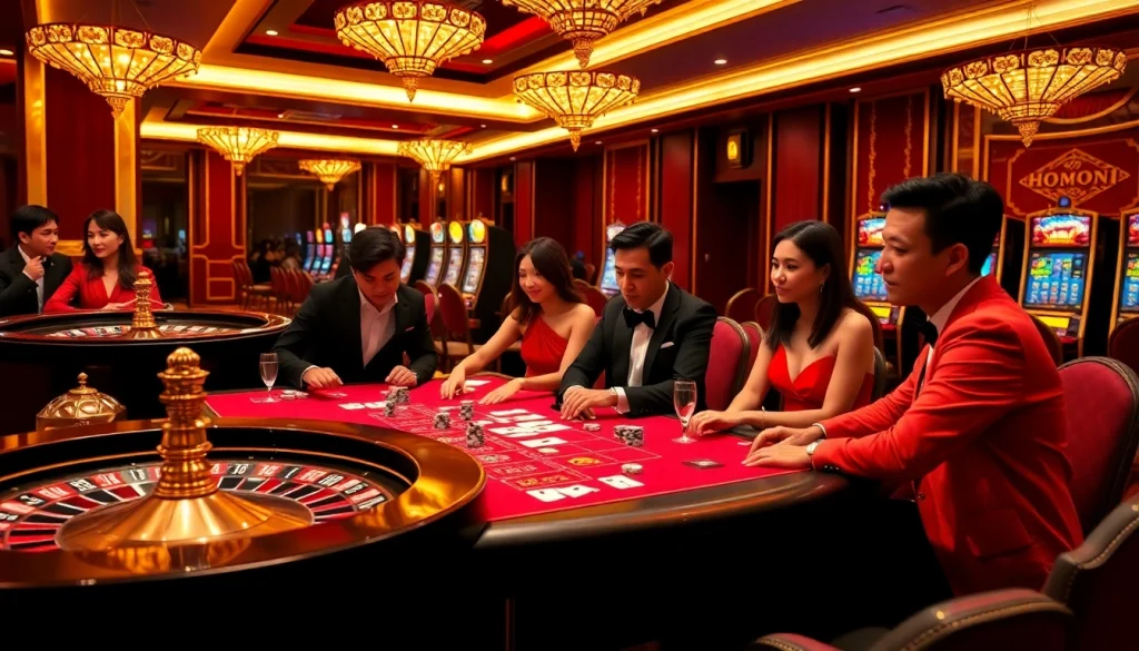 Experience the excitement of the Trang game Haywin at a luxurious casino gaming table.