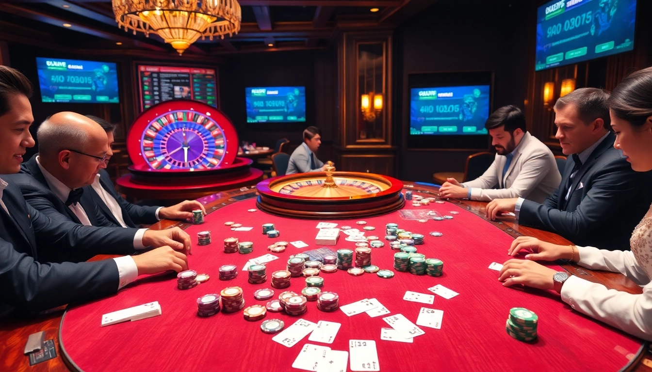 Experience high-stakes poker excitement at https://777vipbr.app/ with elegant players and vibrant casino elements.