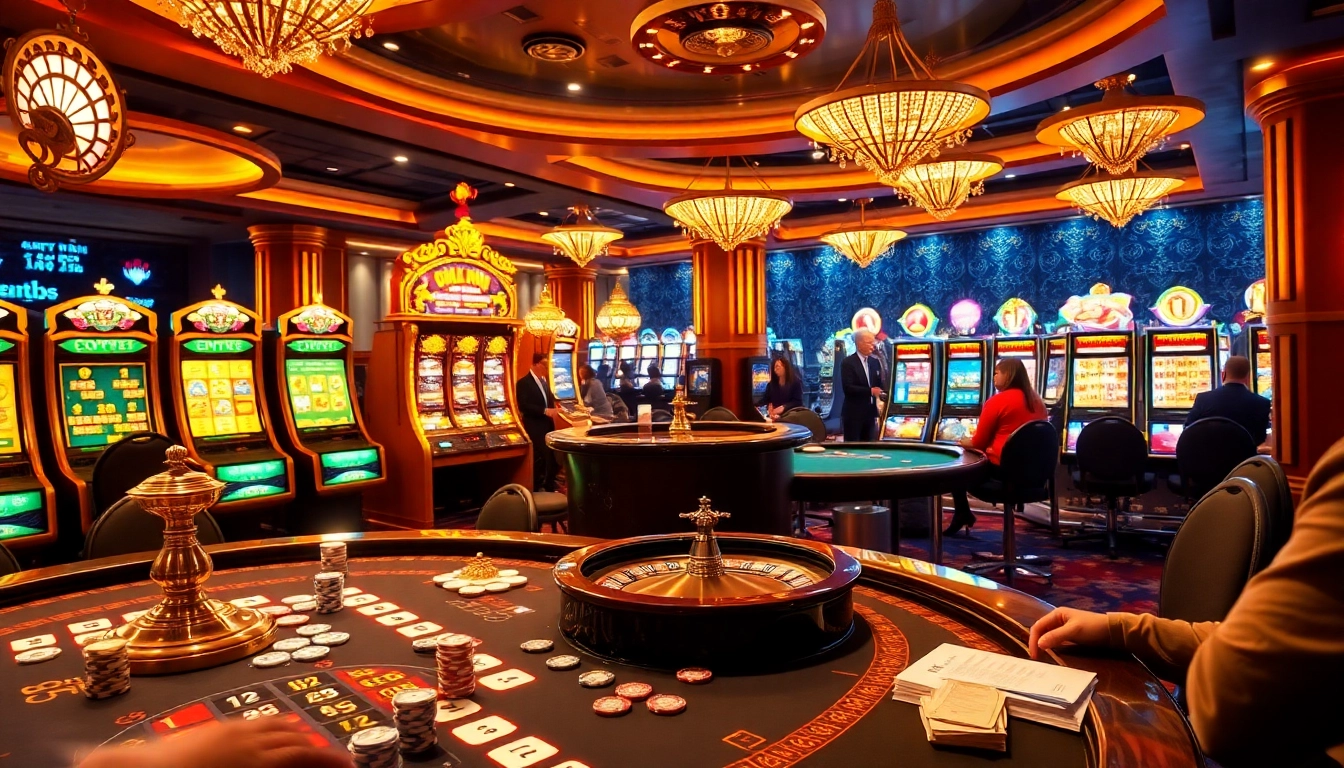 Des joueurs profitant des jeux au meilleur casino en ligne avec des éléments de luxe et d'excitation.