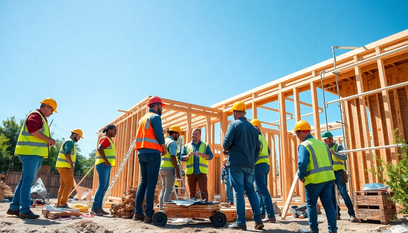 Boost your skills with our construction training programs on-site learning with trainees collaborating.