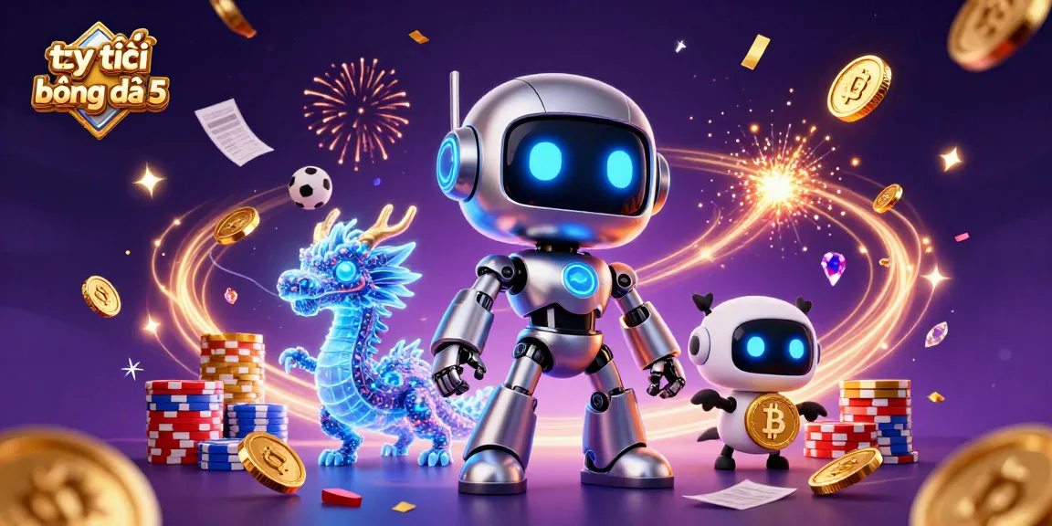 Experience exciting betting actions with tỷ lệ bóng đá 5, showcasing vibrant characters and dynamic sports elements.